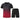 Adult's Quick-Dry Short Sleeve Set - Black & Red