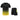 Adult's Quick-Dry Short Sleeve Set - Black & Yellow