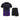 Adult's Quick-Dry Short Sleeve Set - Black & Purple