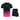 Adult's Quick-Dry Short Sleeve Set - Black & Pink