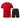 Adult's Quick-Dry Short Sleeve Set - Red & Black V2