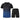 Adult's Quick-Dry Short Sleeve Set - Black & Blue