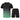 Adult's Quick-Dry Short Sleeve Set - Black & Green