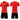 Football Referee Red & Black Uniform